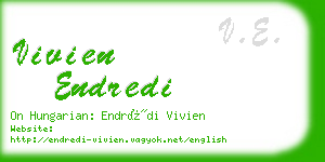 vivien endredi business card